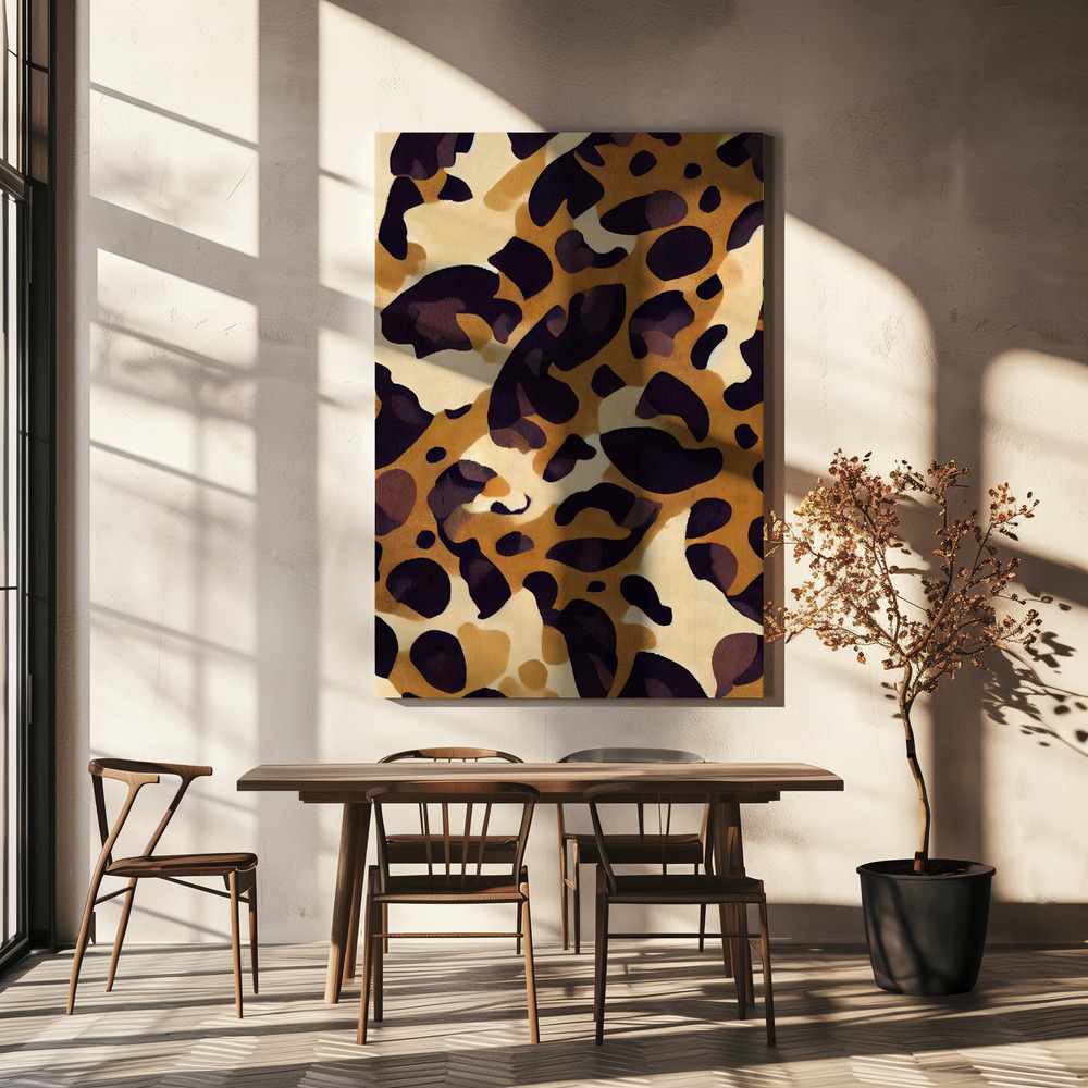 Lærred - Leo Pattern over spisebordet