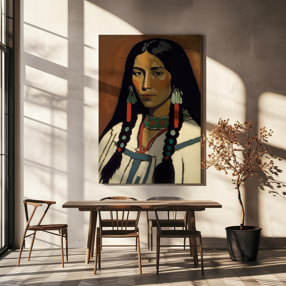 Canvas print - The Daughter Of Ashok over dining table