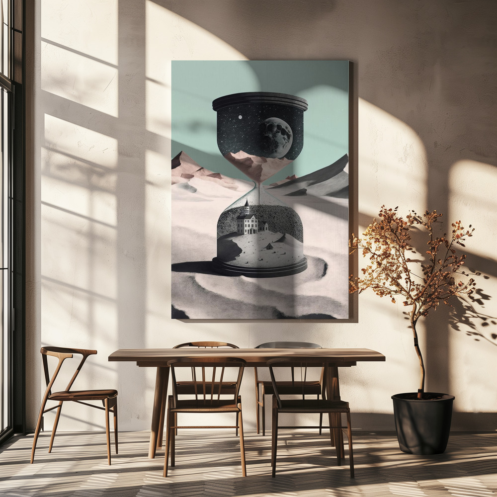 Canvas print - Time Goes By over dining table