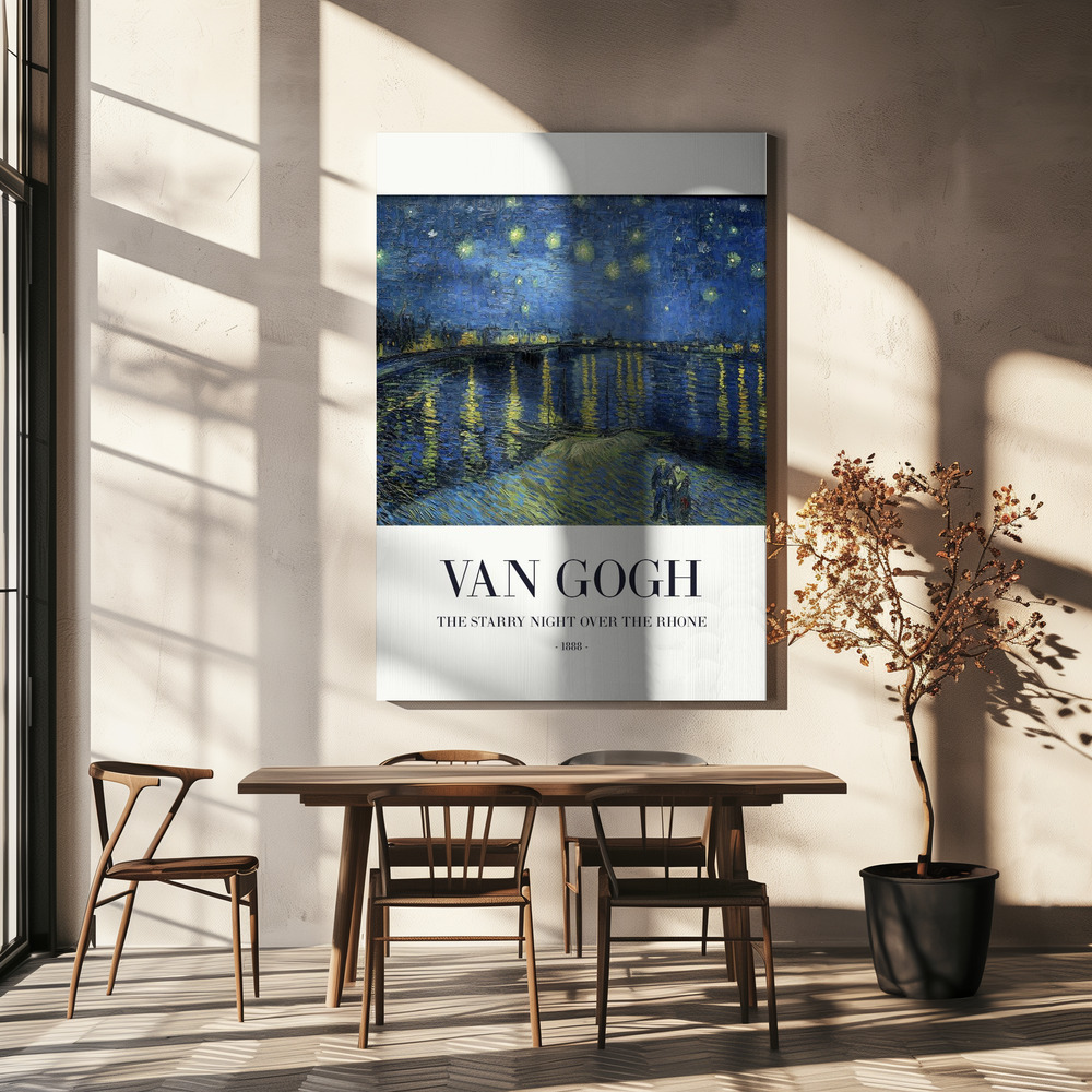 Stampe su tela - The Starry Night Over The Rhone sopra il tavolo da pranzo