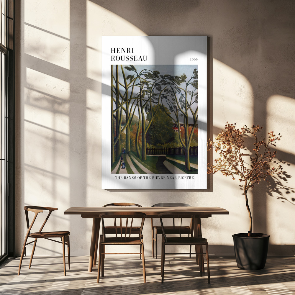 Canvas print - The Banks Of The Bier Near Bicetre over dining table