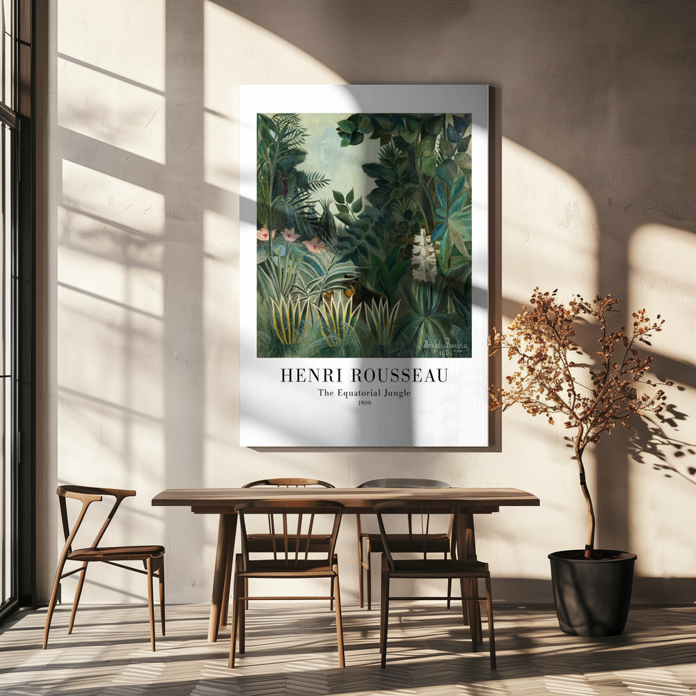 Canvas print - The Equatorial Jungle over dining table