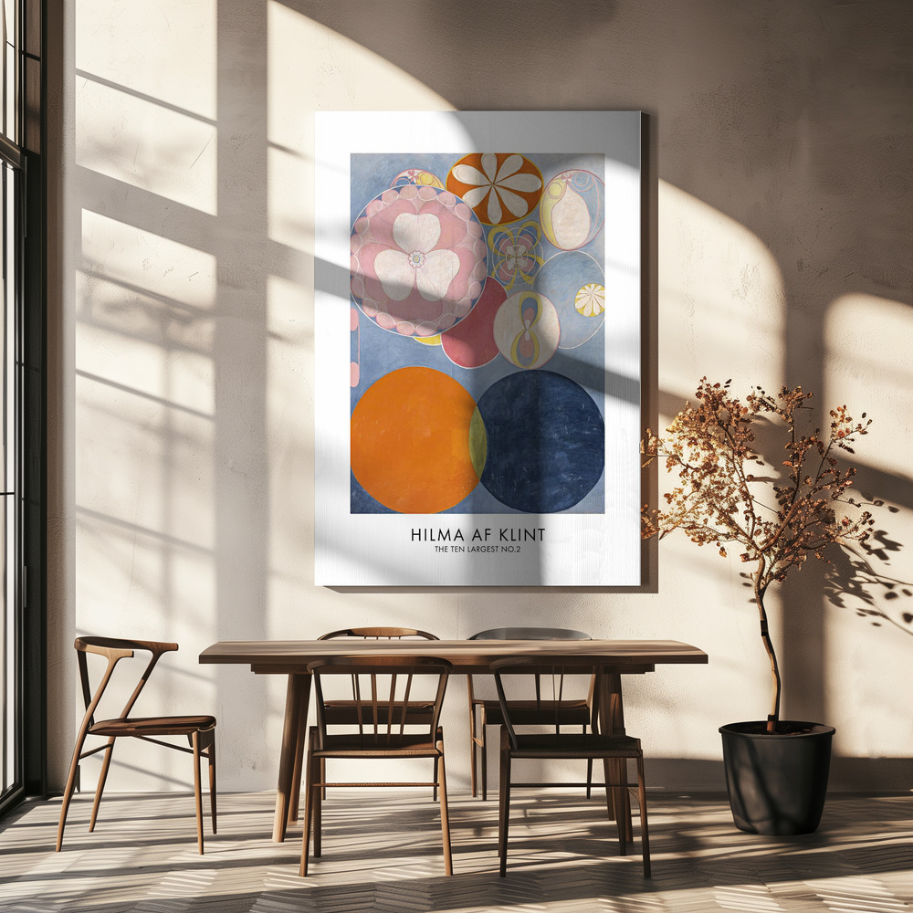Canvas taulu - The Ten Largest No.2 Juliste - ruokapöydän yli