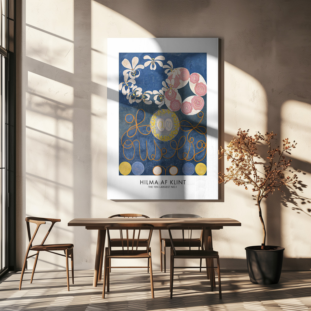 Canvas schilderi - The Ten Largest No.1 Poster - boven eettafel