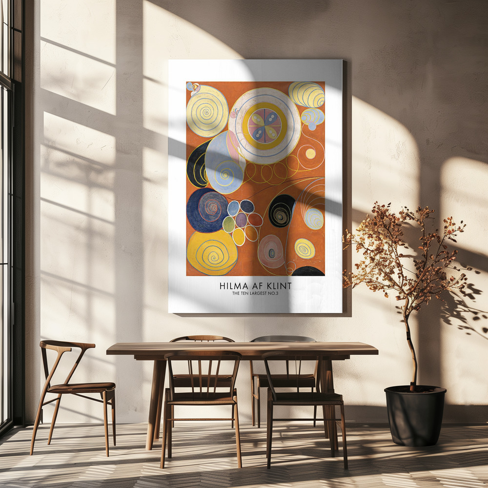 Canvas schilderi - The Ten Largest No.3 Poster - boven eettafel