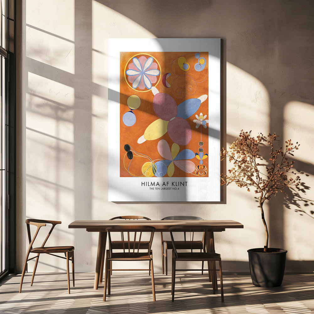 Stampe su tela - The Ten Largest No.4 Poster - sopra il tavolo da pranzo
