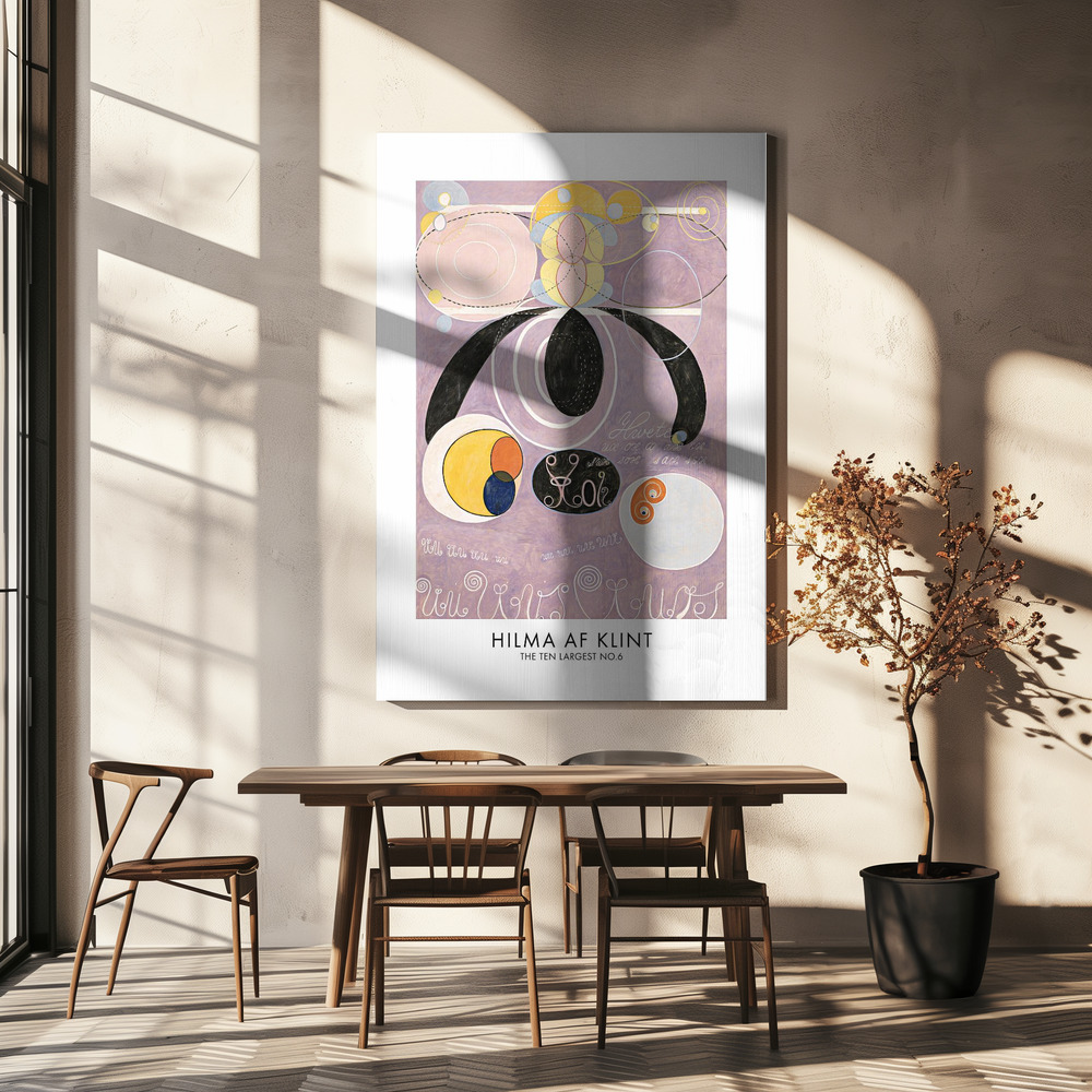 Canvas schilderi - The Ten Largest No.6 Poster - boven eettafel