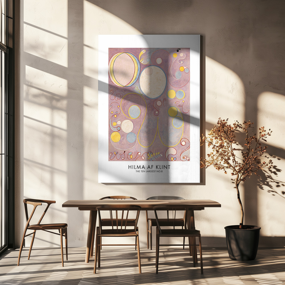 Canvas schilderi - The Ten Largest No.8 Poster - boven eettafel