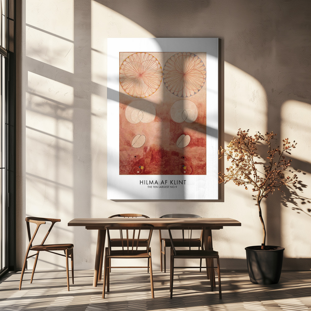 Stampe su tela - The Ten Largest No.9 Poster - sopra il tavolo da pranzo
