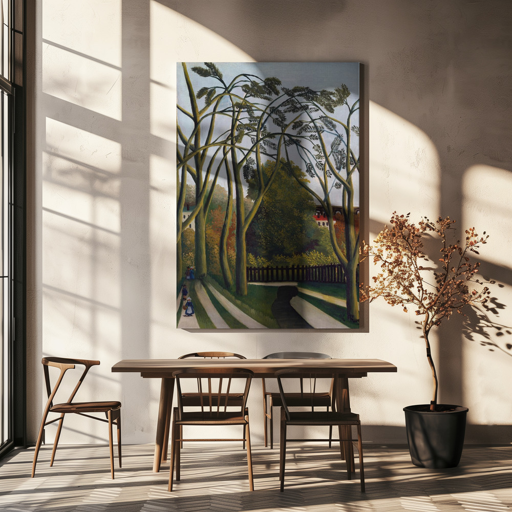 Canvas print - The Banks Of The Bier Near Bicetre over dining table