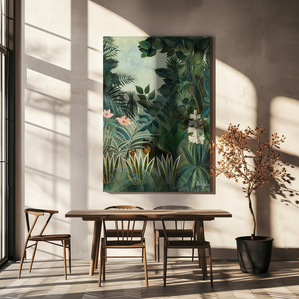 Canvas print - The Equatorial Jungle over dining table