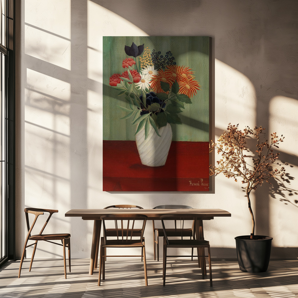 Canvastavla Bouquet De Fleurs - Tavla över matbord