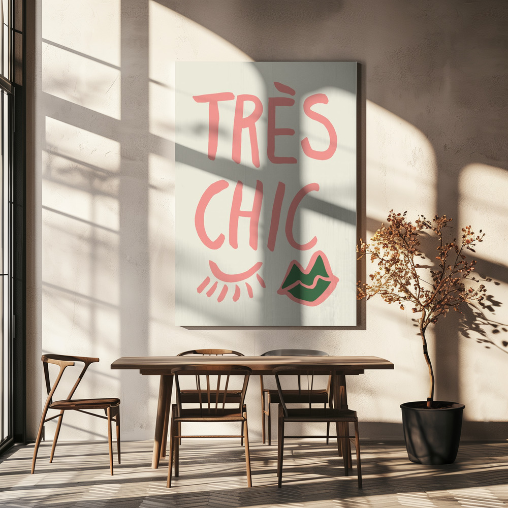 Stampe su tela - Tres Chic sopra il tavolo da pranzo
