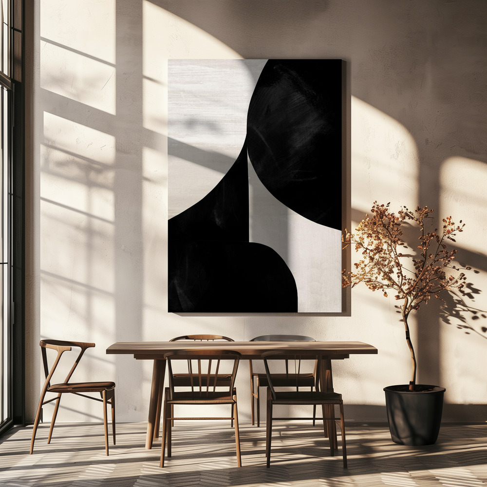 Canvas print - Night over dining table