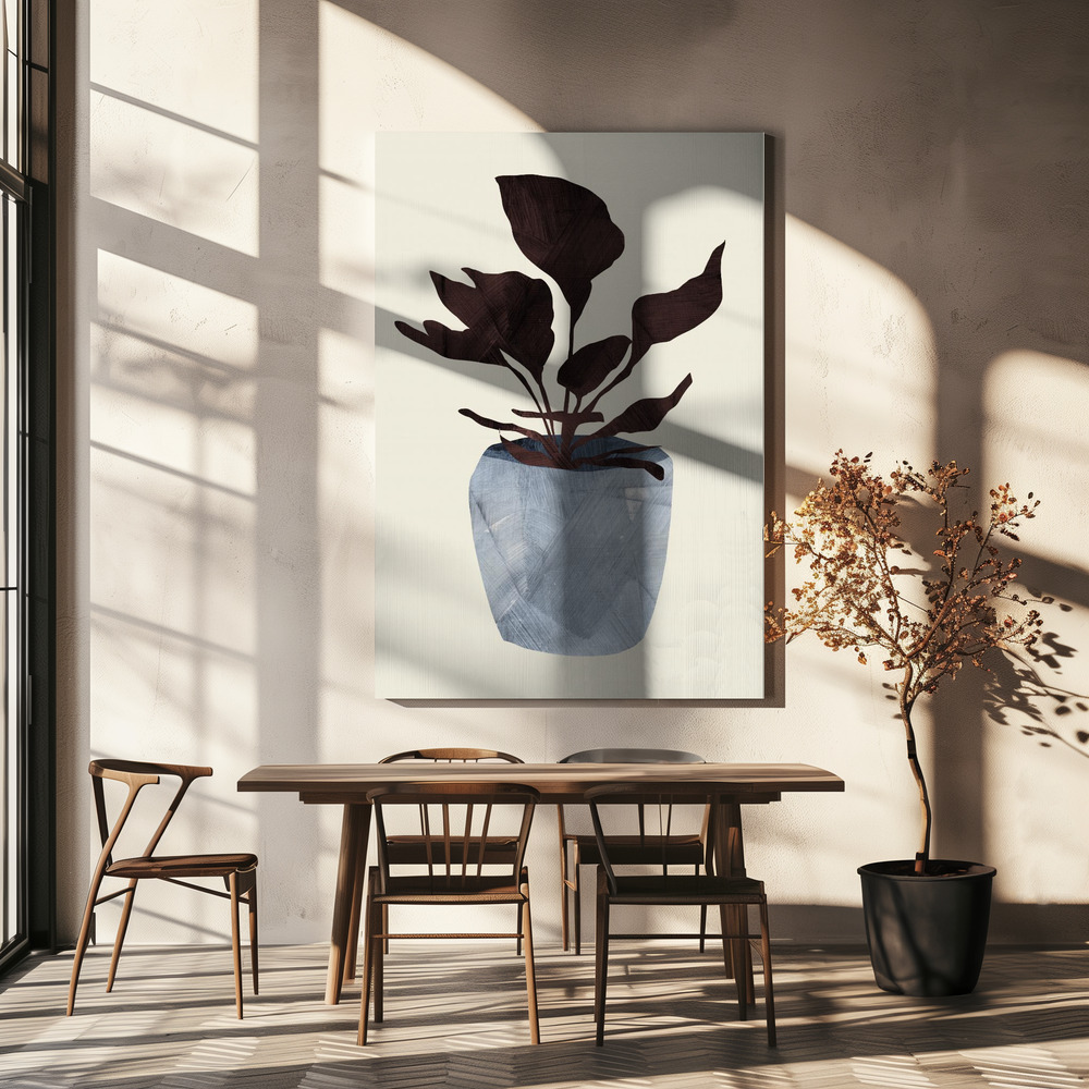 Lærred - Country Plant over spisebordet