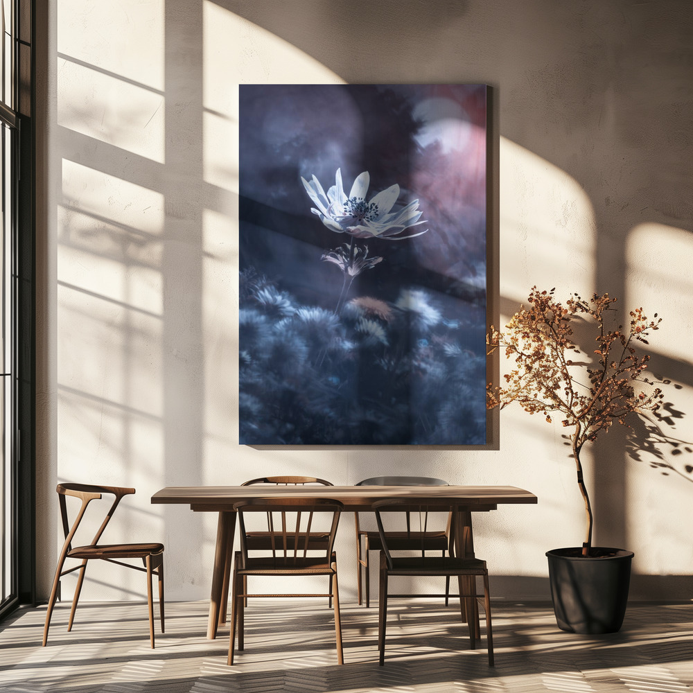 Canvas print - The divine sound of creation over dining table