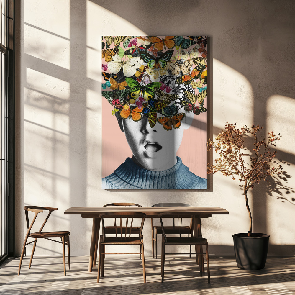 Canvastavla Twiggy surprise - Tavla över matbord