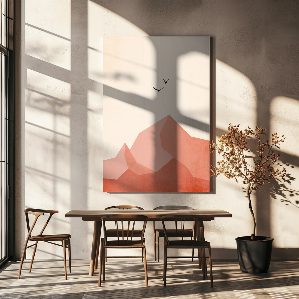 Canvas print - Zugspitze, Eins over dining table