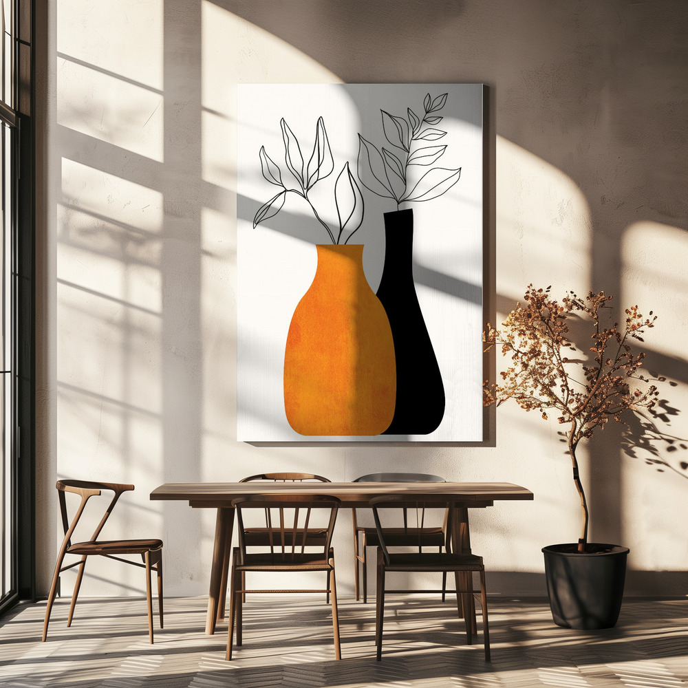 Canvas print - Cheek To Cheek over dining table