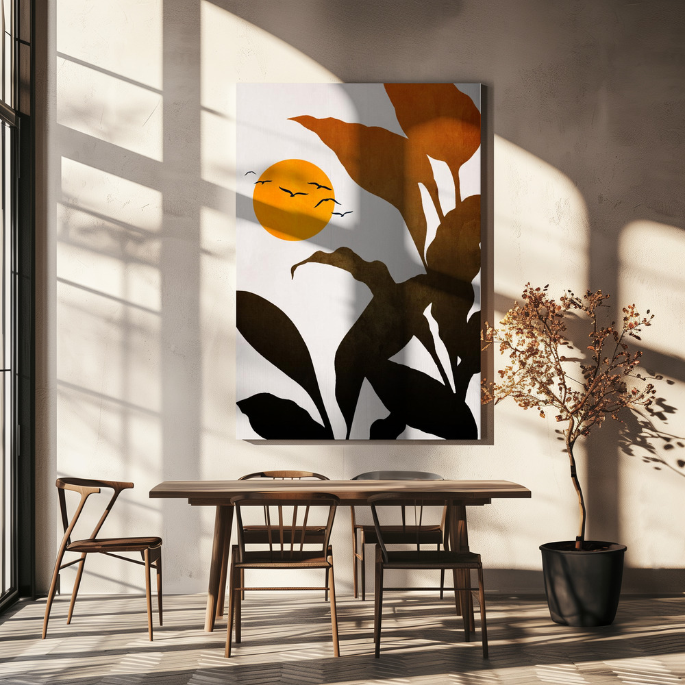 Canvas print - Mystic River over dining table