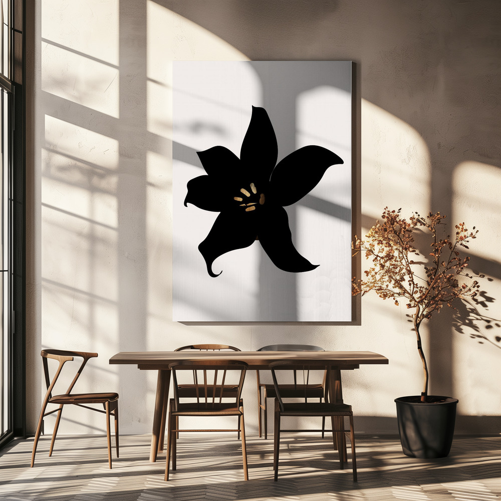 Stampe su tela - Dark Orchid sopra il tavolo da pranzo