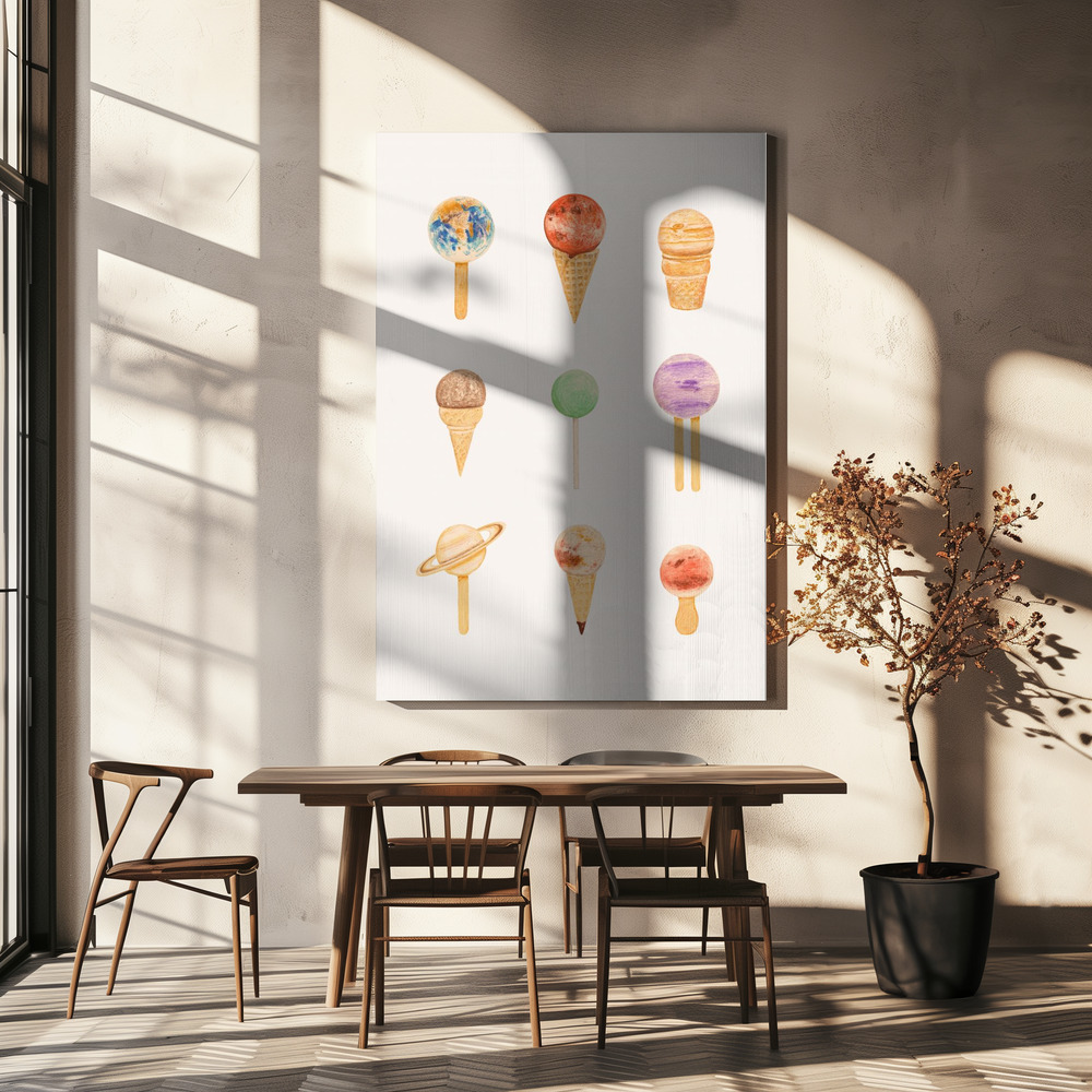 Canvas print - Planetarium Sugarium over dining table