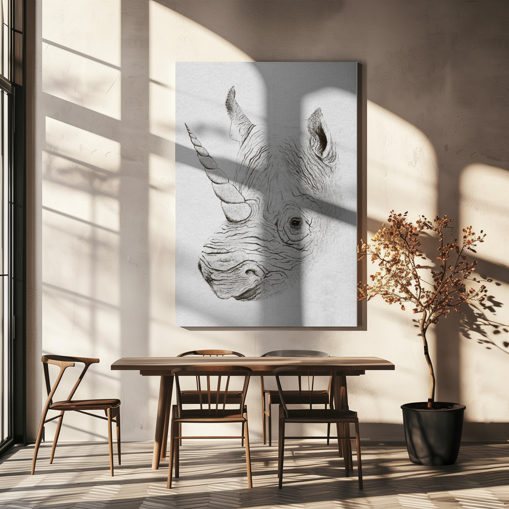 Canvas print - Rhinoplasty over dining table