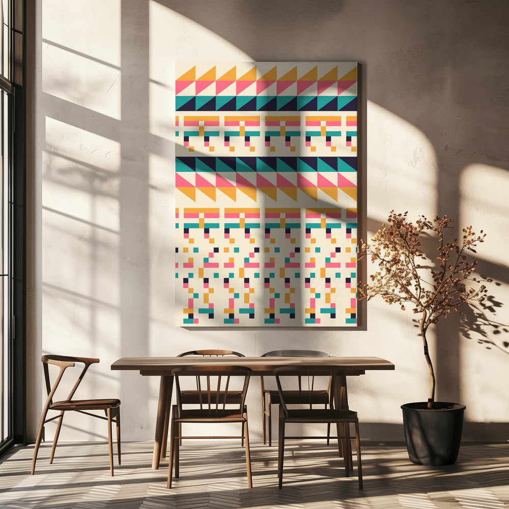 Canvas print - Pattern Nº1 over dining table
