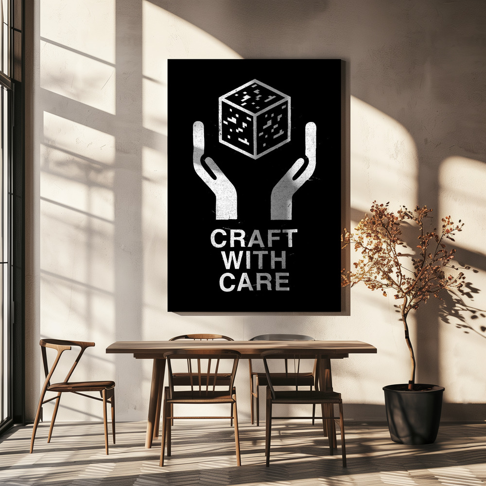 Canvastavla Craft With Care Nº2 - Tavla över matbord