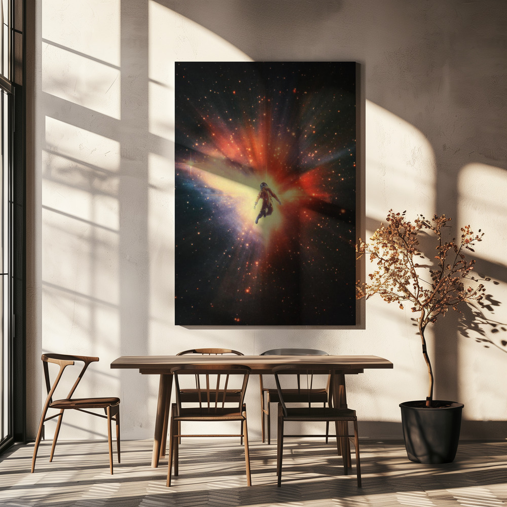 Lærred - The Creation over spisebordet