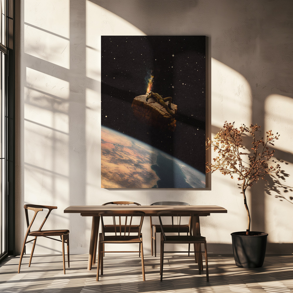 Canvas schilderi - Surrender boven eettafel