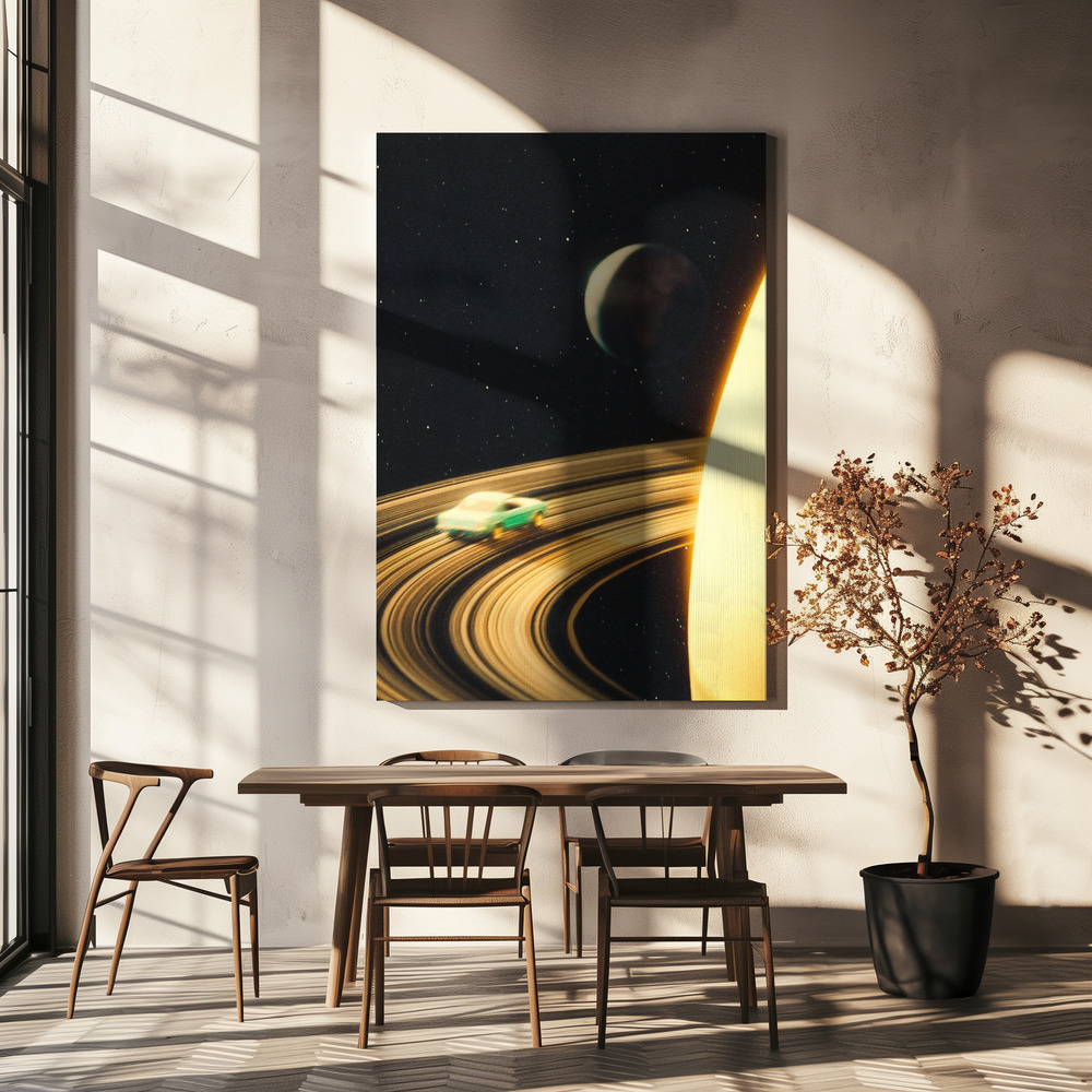 Canvas print - Saturn Highway over dining table