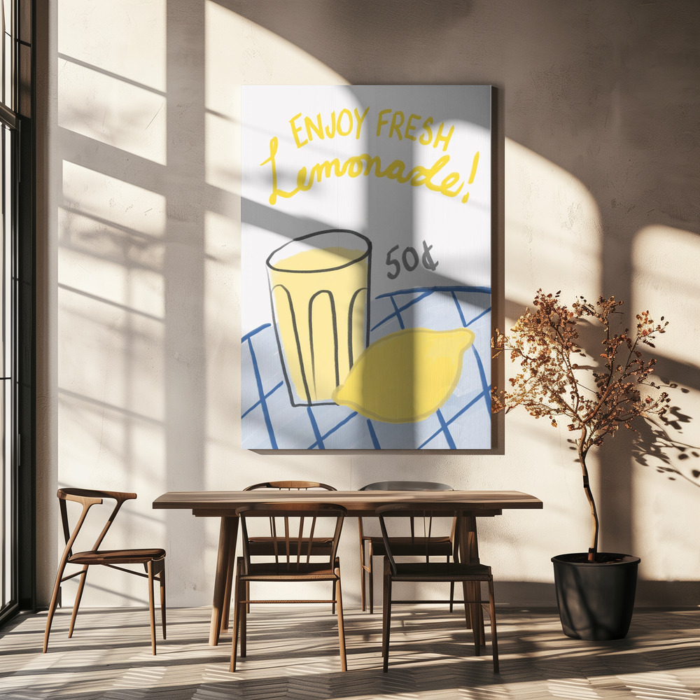 Stampe su tela - Fresh Lemonade sopra il tavolo da pranzo