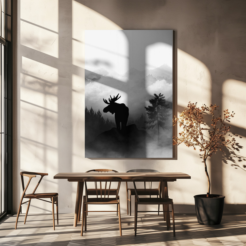 Stampe su tela - Moose sopra il tavolo da pranzo