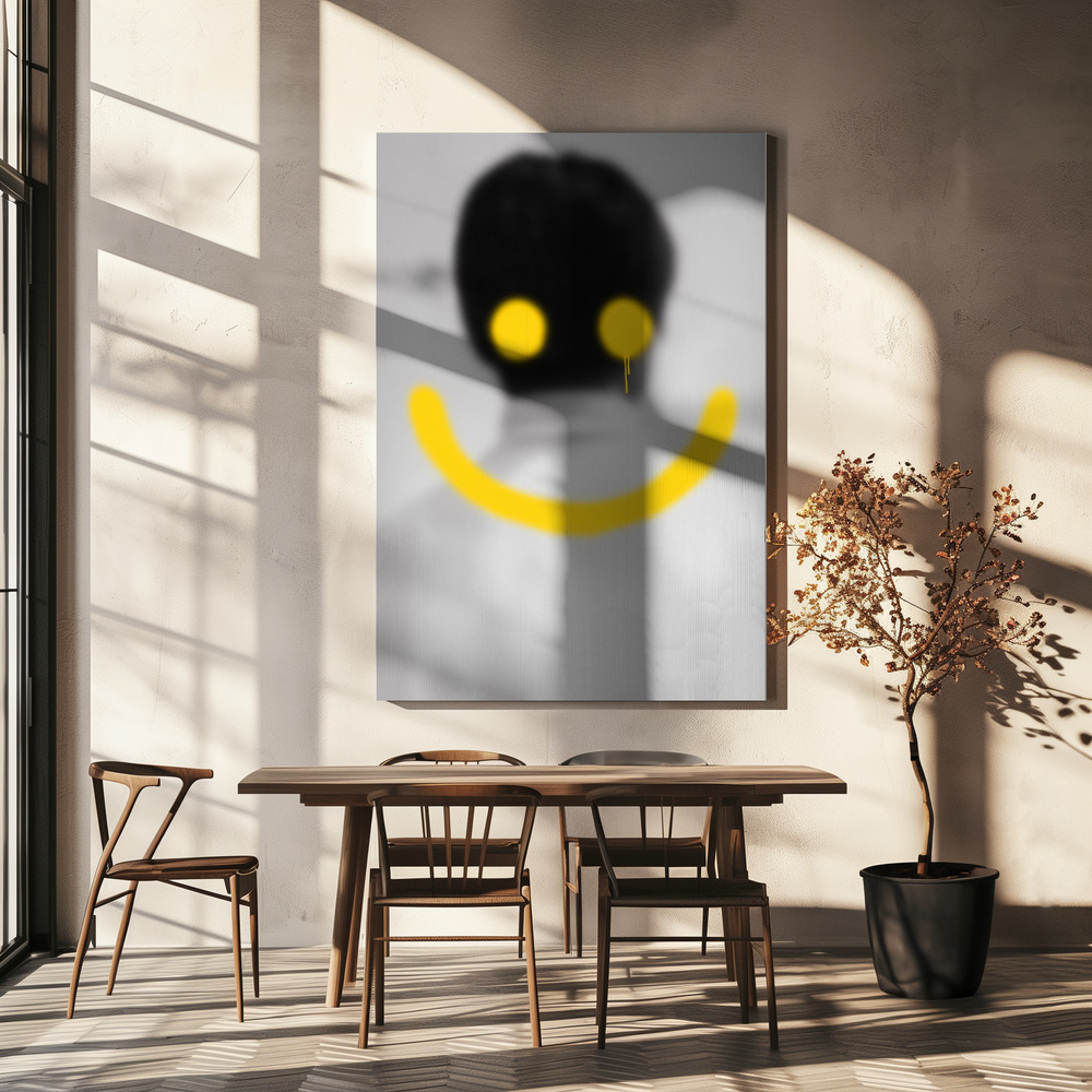 Canvas schilderi - Smile boven eettafel