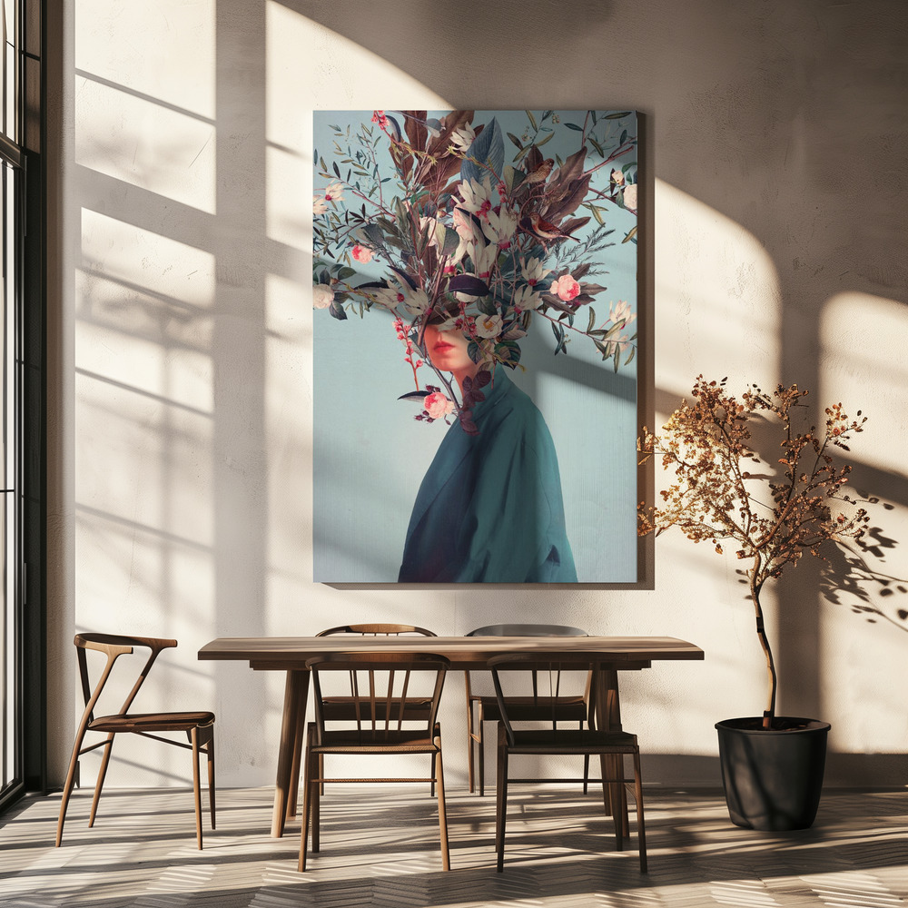 Canvas print - I Was Hidden but You Saw Me over dining table
