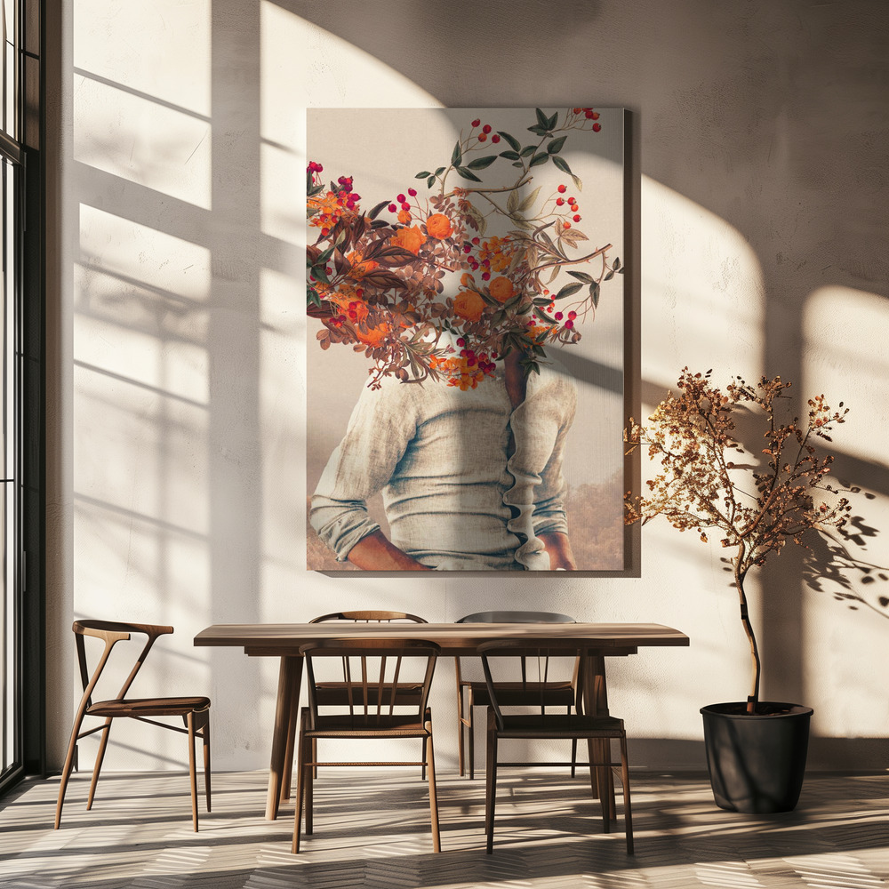 Canvas print - Roots Bright over dining table