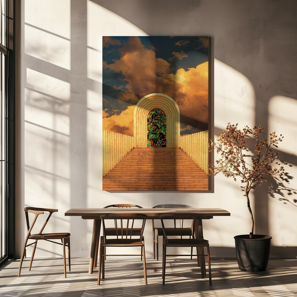 Canvas print - Gateway to the Circuitry of Knowledge over dining table