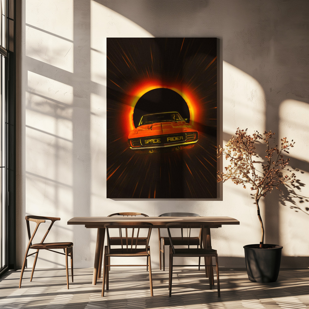 Stampe su tela - The Space Rider sopra il tavolo da pranzo