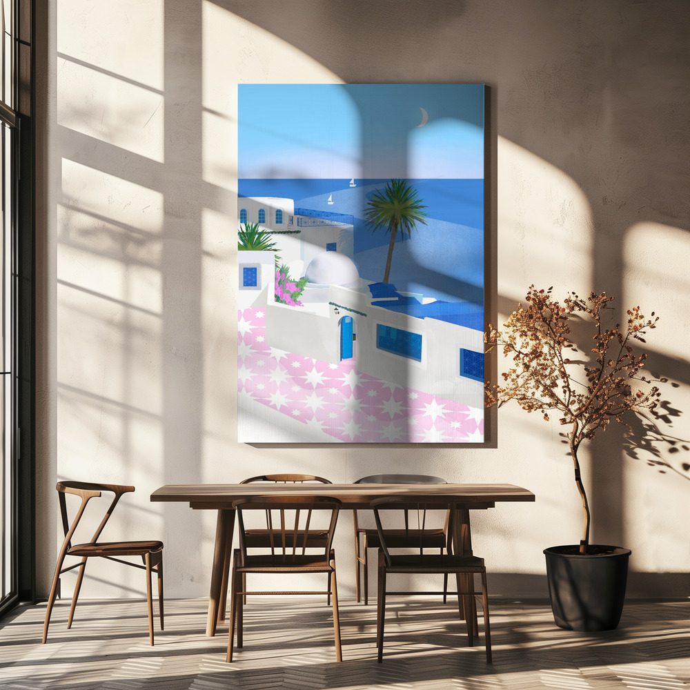 Canvas print - Tunis over dining table