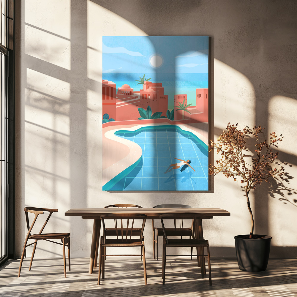Canvas schilderi - Tenerife boven eettafel