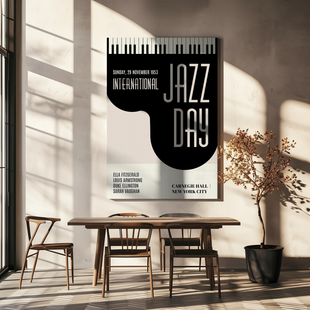 Stampe su tela - Jazzy Days sopra il tavolo da pranzo
