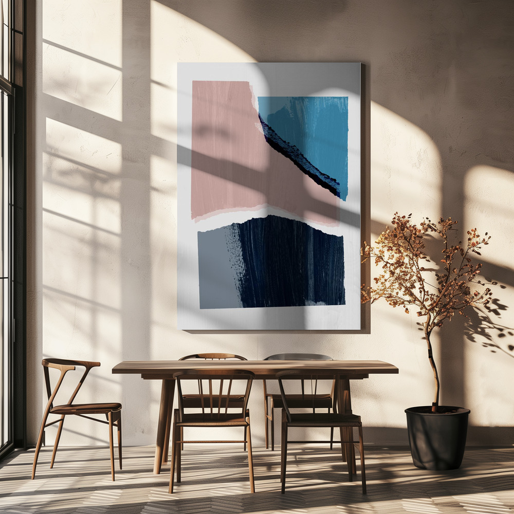 Canvas taulu - Pieces 1 ruokapöydän yli