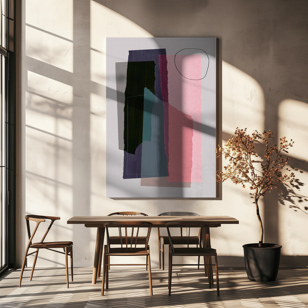 Canvas print - Pieces 5C over dining table