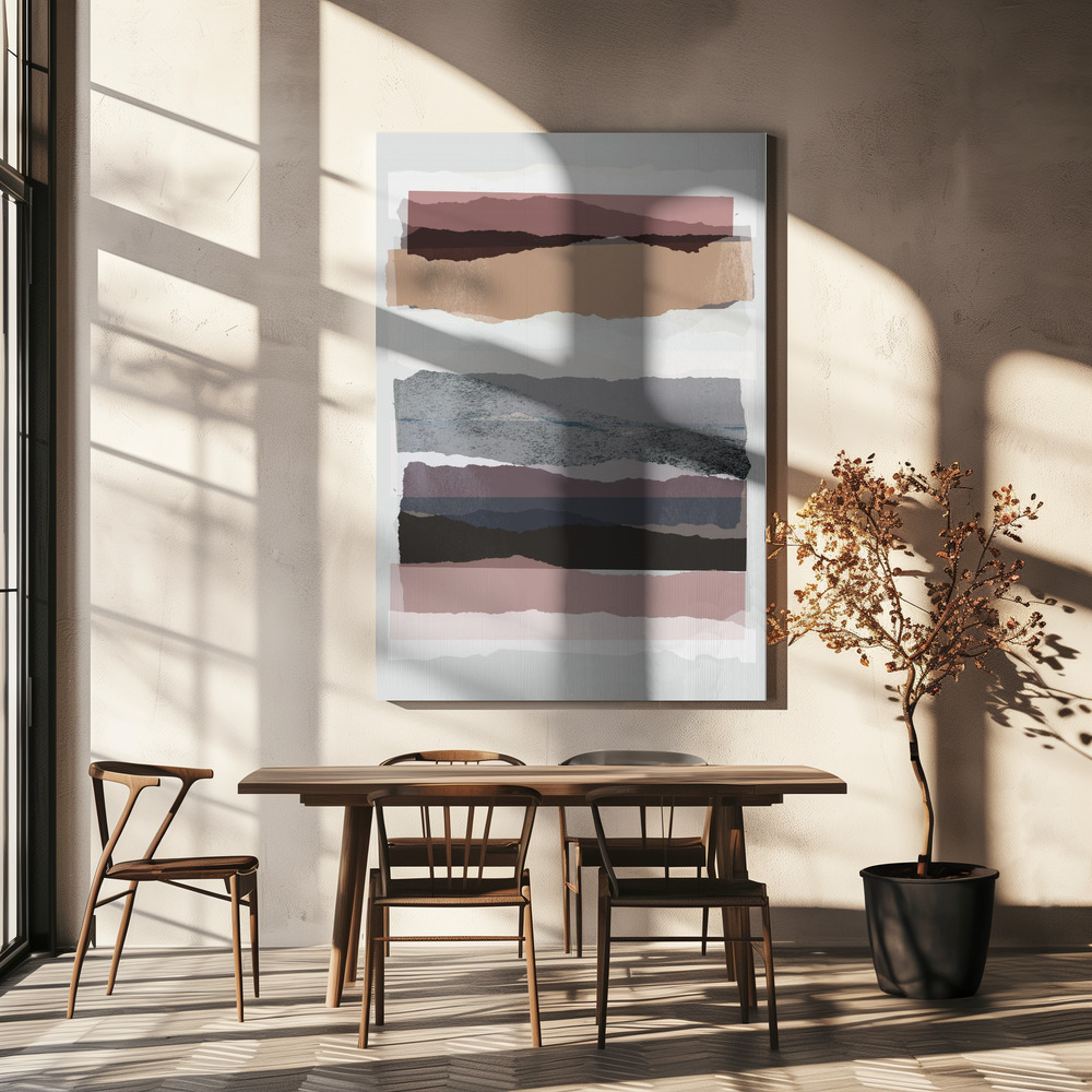 Canvas print - Pieces 16 over dining table