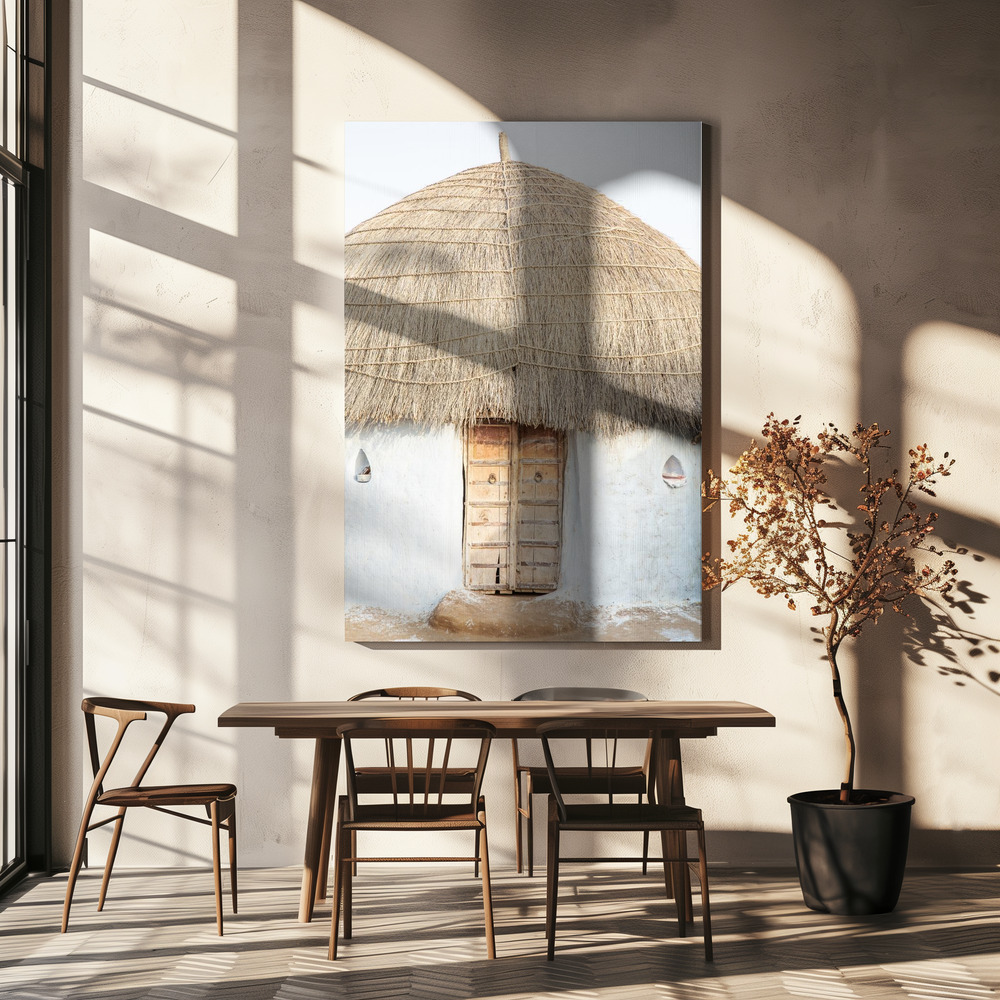 Canvas print - Desert Hut over dining table