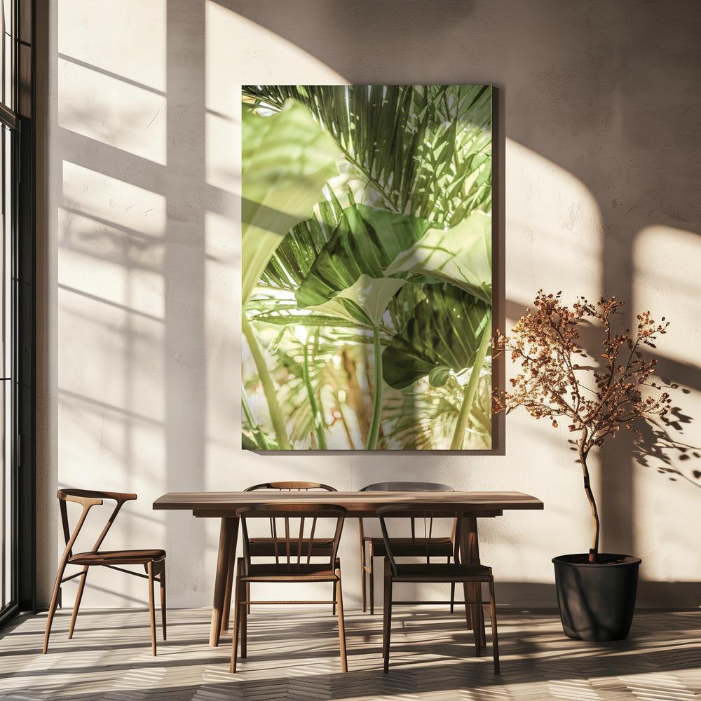 Canvas print - Garden Salad over dining table