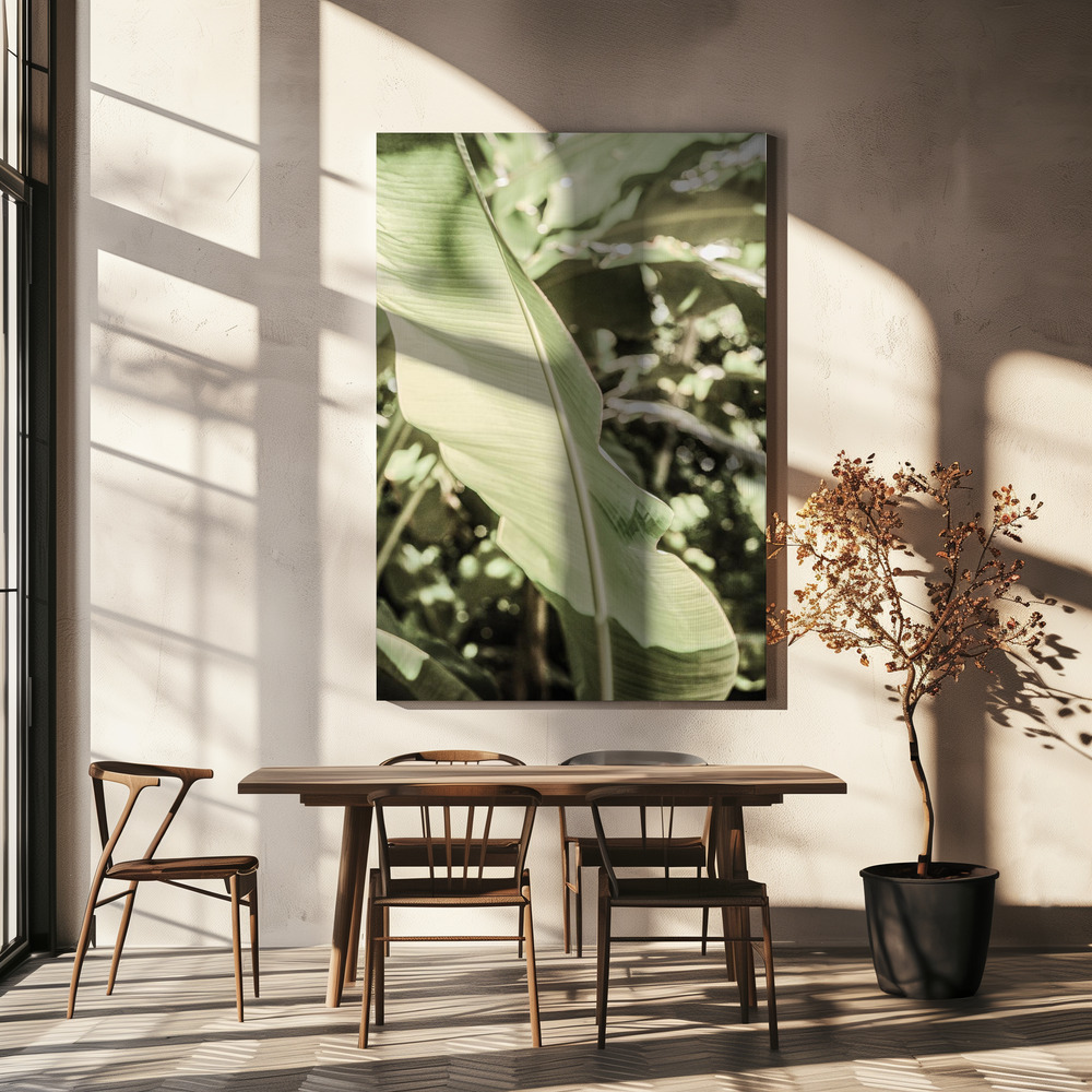Canvas print - Lime Lightning over dining table