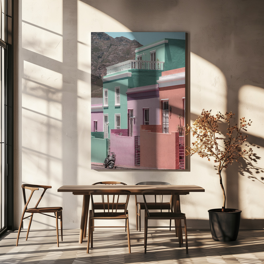 Canvas print - Locals Only over dining table