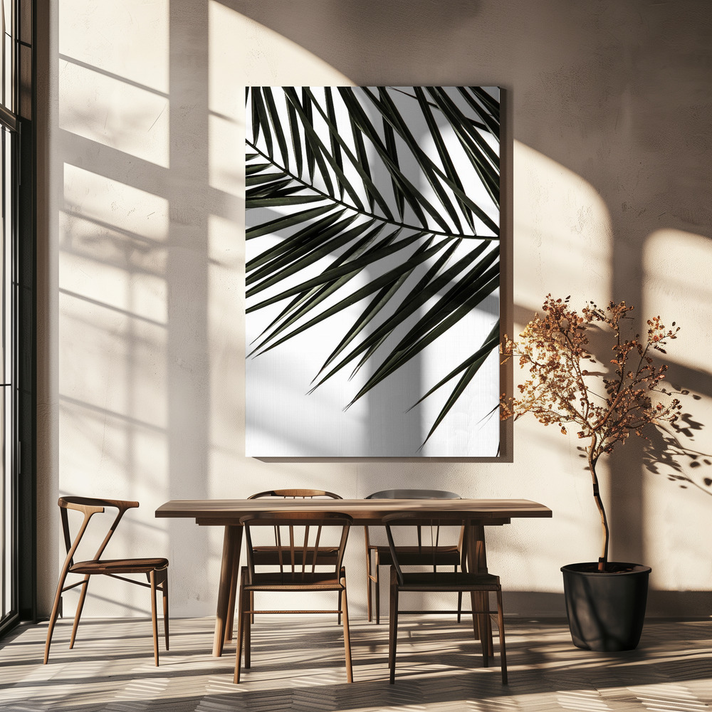 Canvas print - Phoenix Frond over dining table